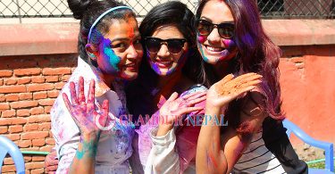 Rekha Thapa, Keki Adhikari and Priyanka Karki