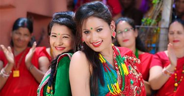 Teej Festival In Nepal - Red Saree