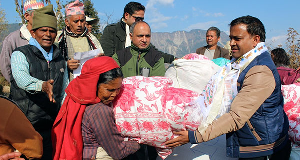 Jitu Nepal Mundre Supported to Earthquake Victims