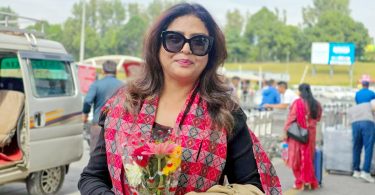 Actress Pooja Chand arrives in nepal for film promotion
