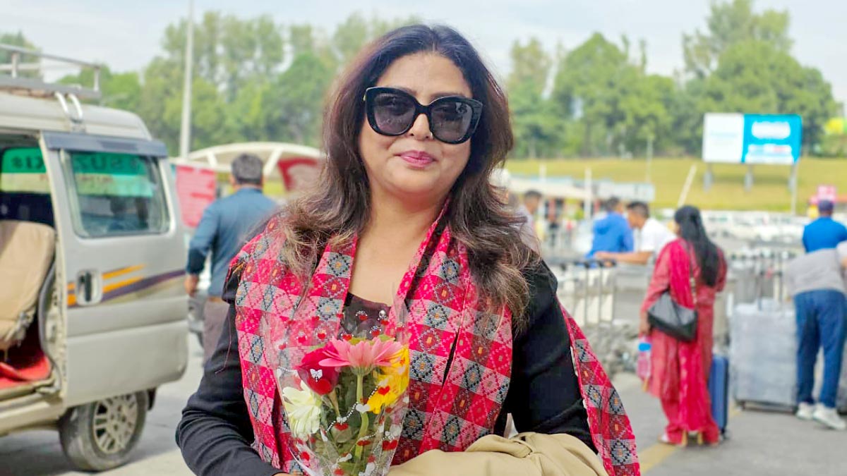 Actress Pooja Chand arrives in nepal for film promotion