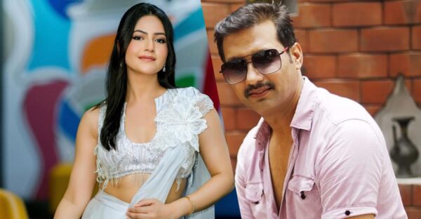 Actress Barsha Siwakoti and Actor Nikhil Upreti in the movie Kasturi