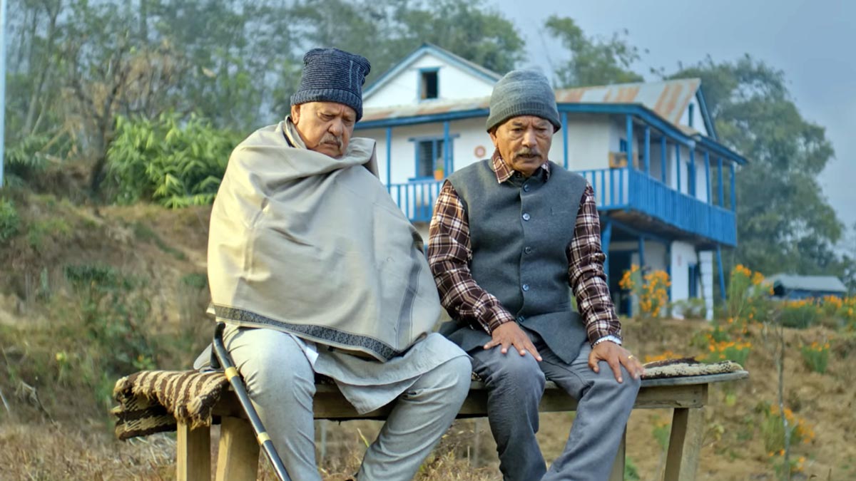 Neer Shah and Madan Krishna Shrestha Screen Shot from the movie trailer