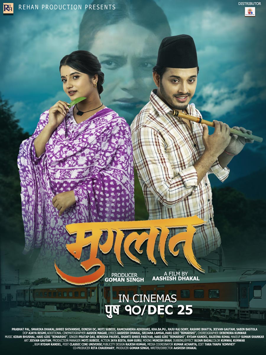 Nepali Movie Muglan First Look Poster, Featuring Prabhat and Smarika