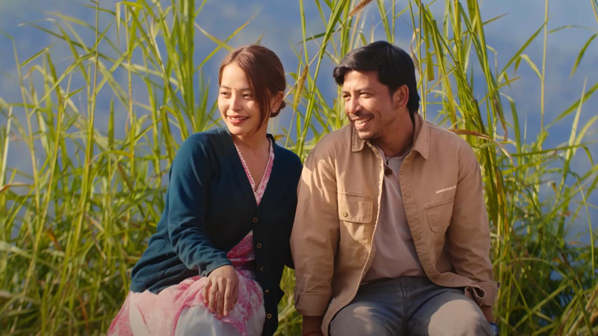 Actors Parikshya Limbu and Prakash Saput from Nepali Movie Soltinee