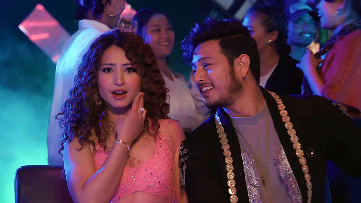 still from the music video featuring Aashma Bishwokarma and Pushpa Khadka