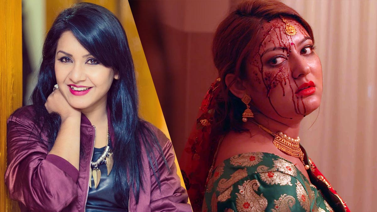 Writer, Director Bensiha Hamal | Actress Barsha Raut - image from the short film Missing Bride