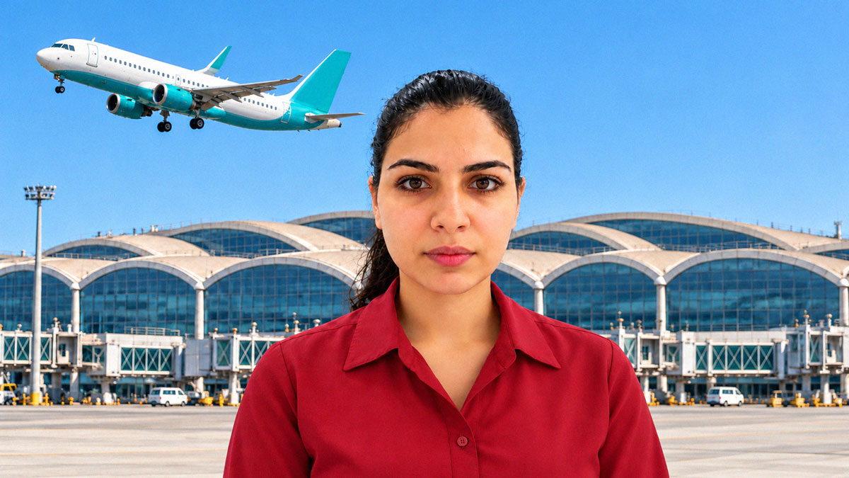 Egyptian flynas flight attendant Azza Ramzy Mohamed Hassan.
